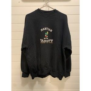 Vintage Looney Tunes Marvin the Martian Sweatshirt Sweater XL 1998 Varsity Retro